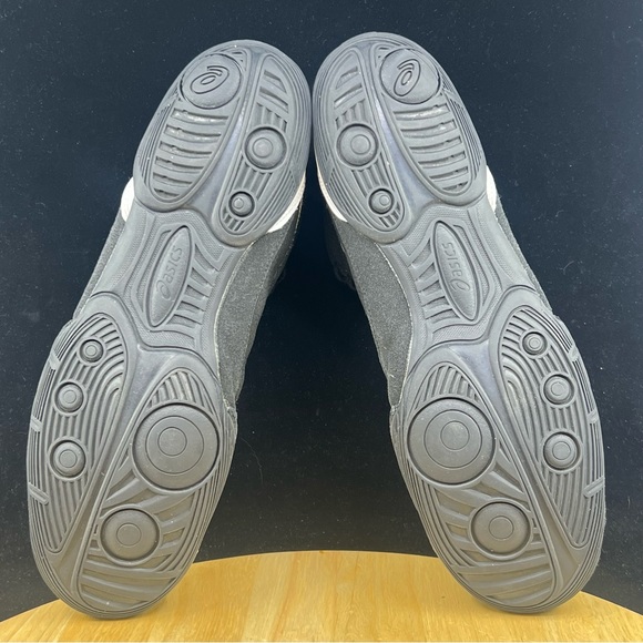 MENS ASICS 1081A021-001 MATFLEX 6 WRESLTING BOXING BLACK/WHITE/SILVER SHOE Sz 11 - Picture 9 of 10